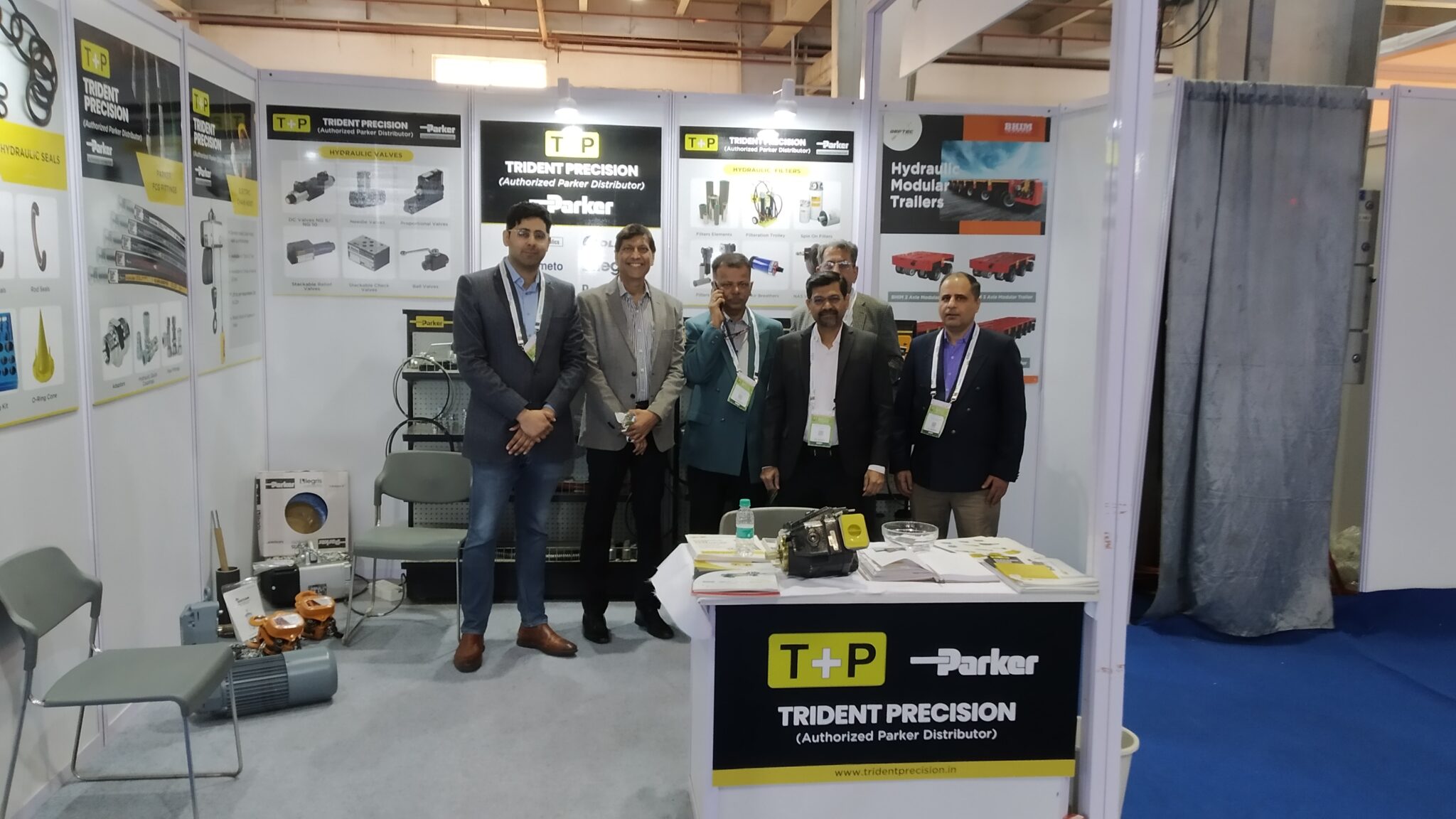 Trident Precision International Authorized parker distributor at Baume Conexpo Stall